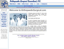 Tablet Screenshot of orthopaedicsurgical.com